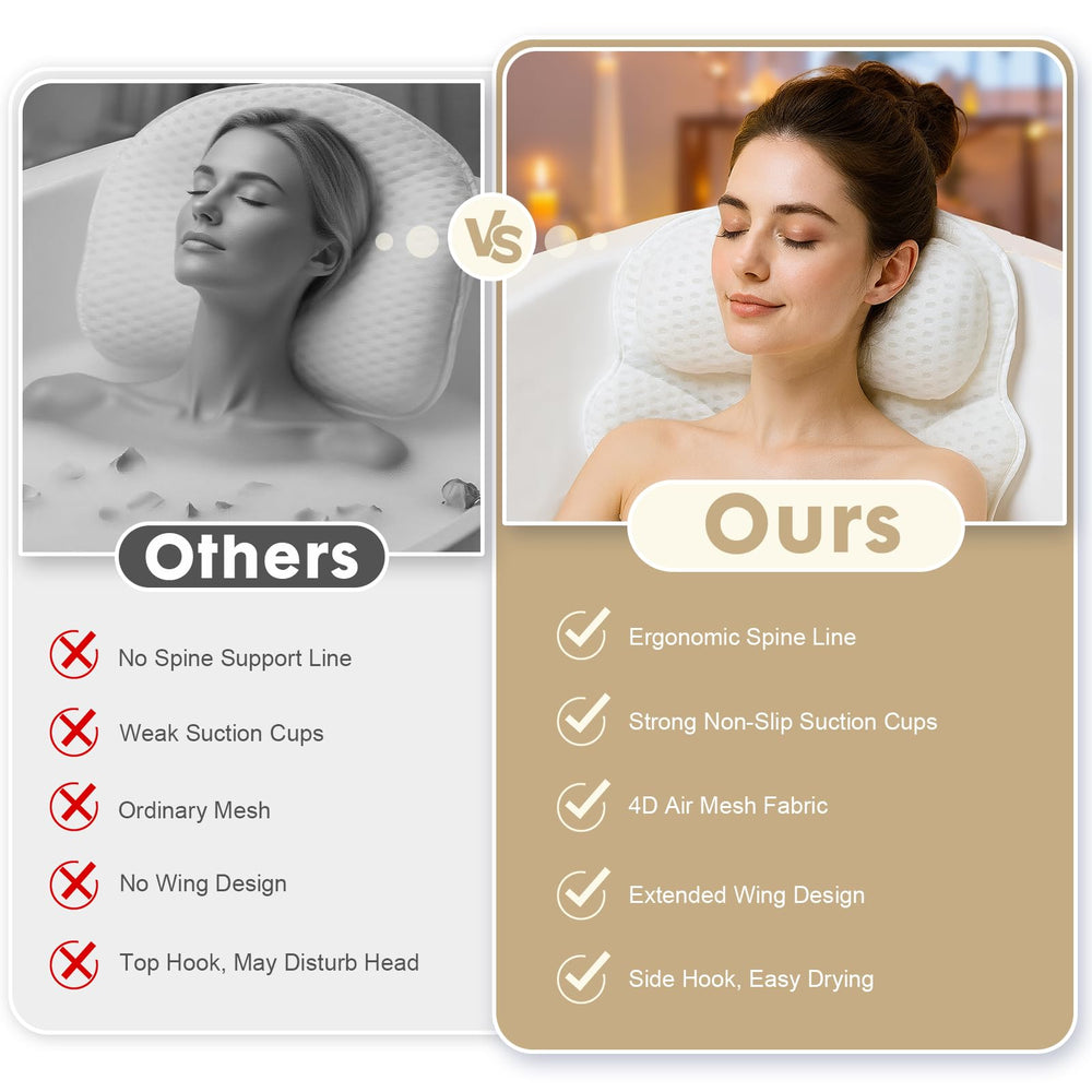 EULAXLAB bath pillow makes a thoughtful gift for spa lovers.