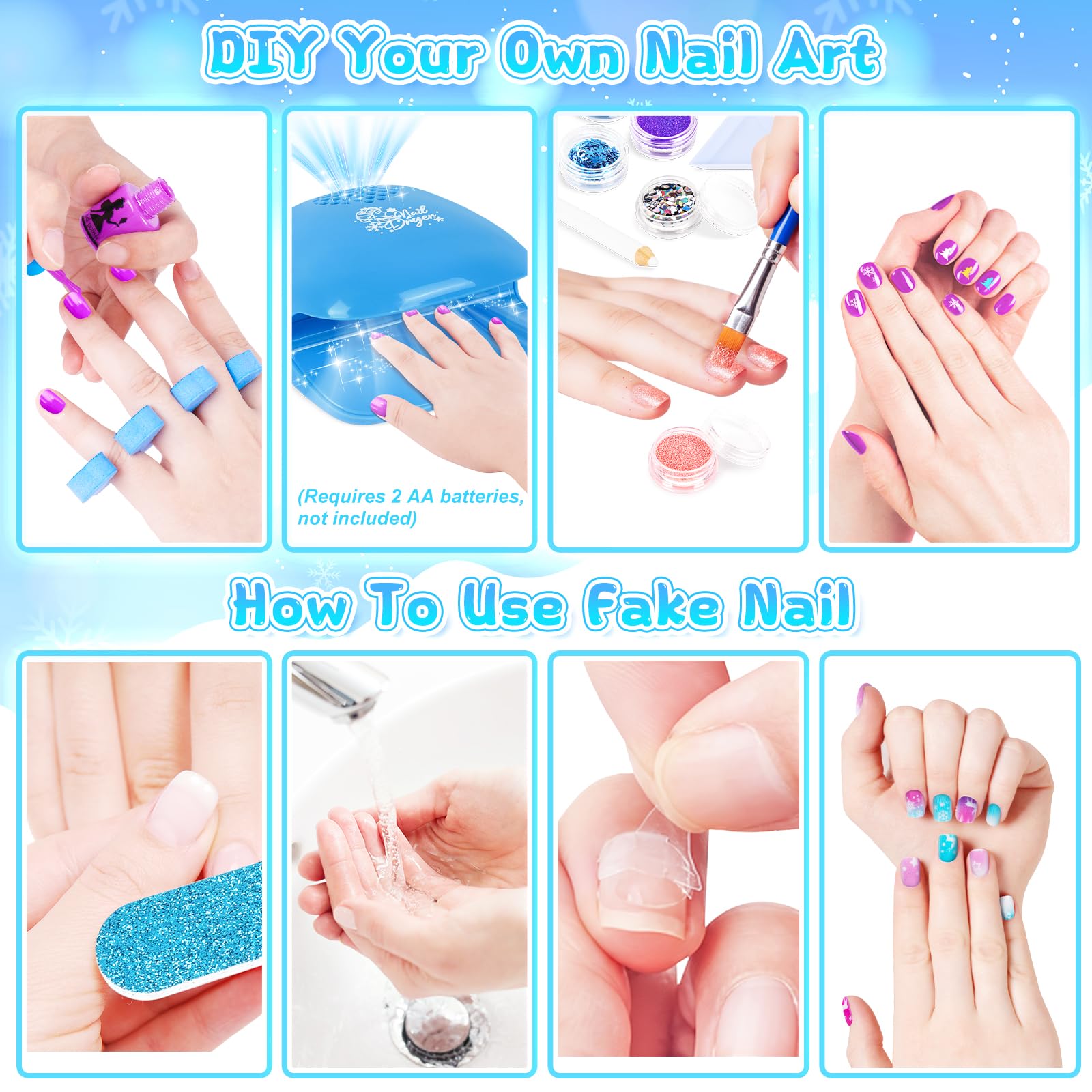 EULRGAUS nail stickers for instant party-ready designs