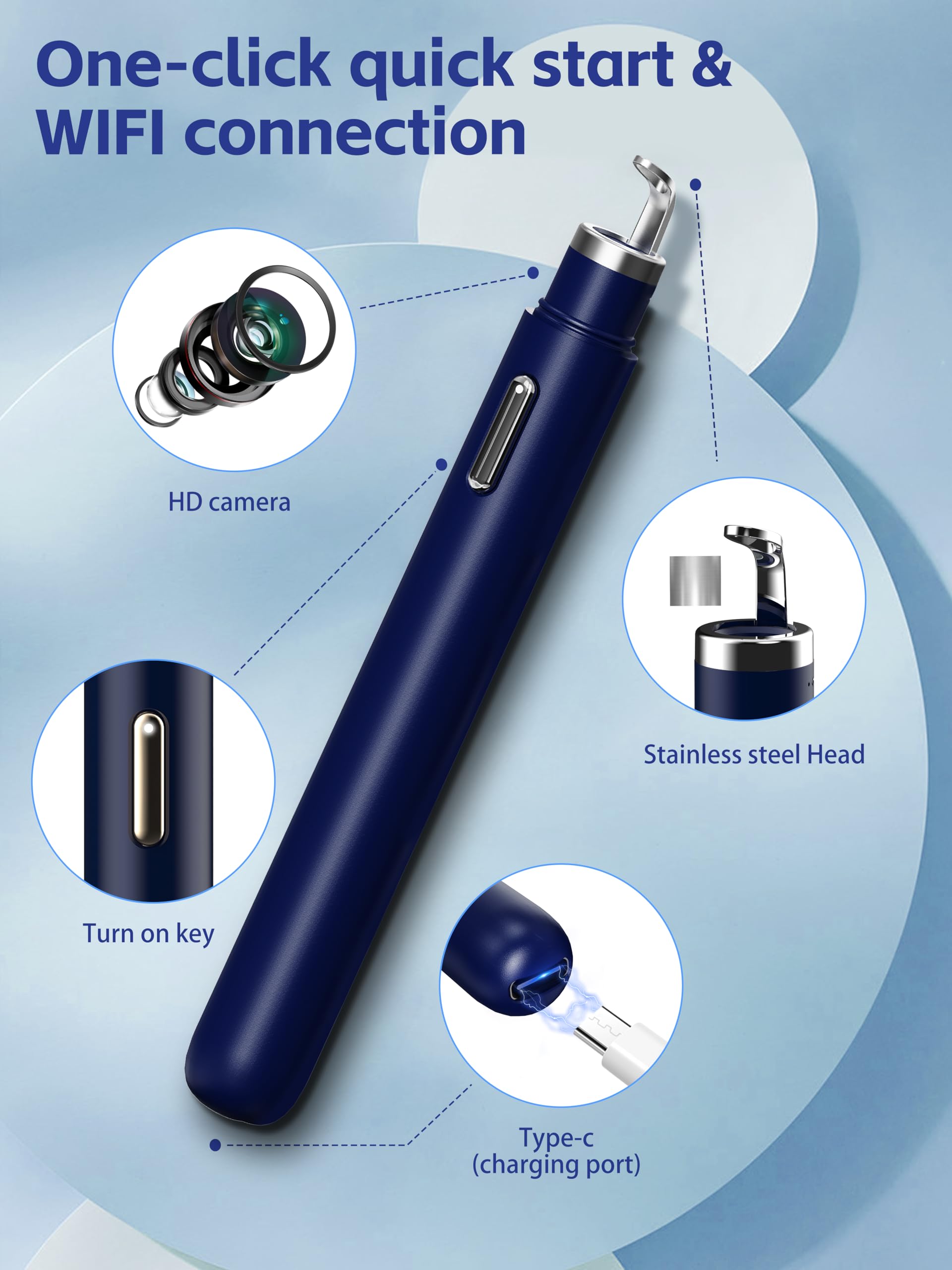 EURART Blackhead Remover LED lights illuminate pores for better visibility