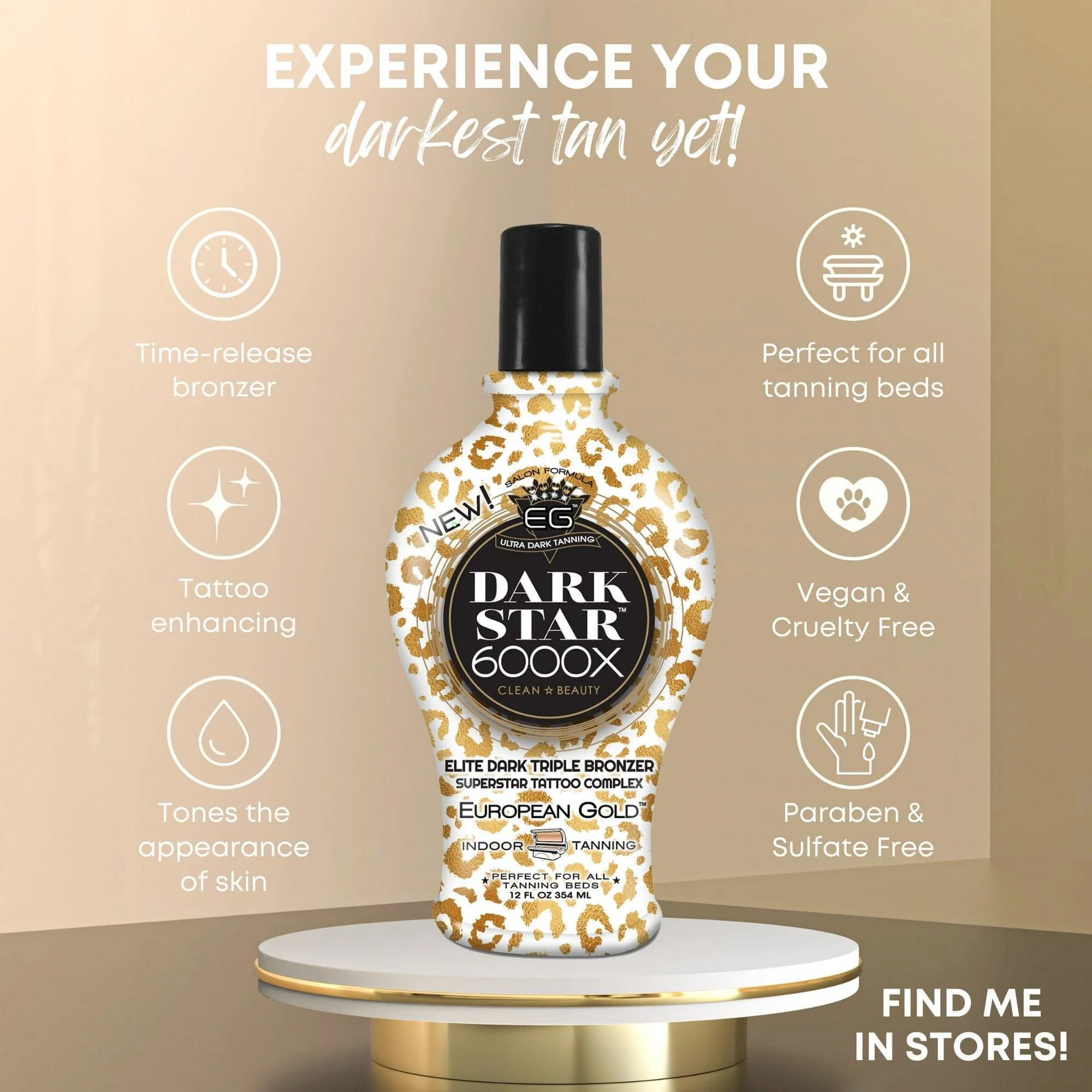 European Gold Dark Star 6000X coconut, watermelon, raspberry, avocado nourish skin