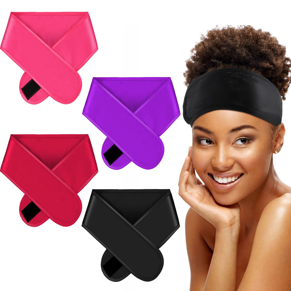 Eurzom 4-piece satin hair wrap set in colors for versatile daily wear