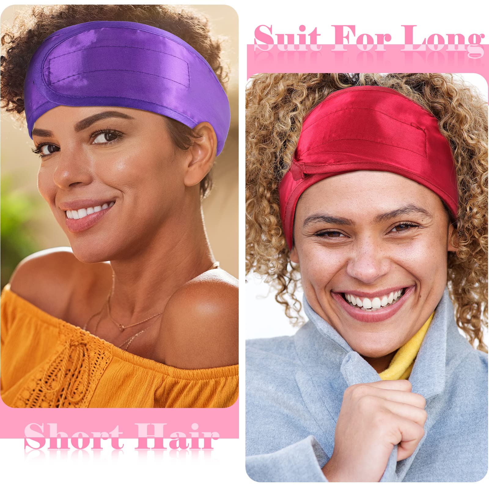 Eurzom 68 cm length allows wrapping thick or curly hair overnight