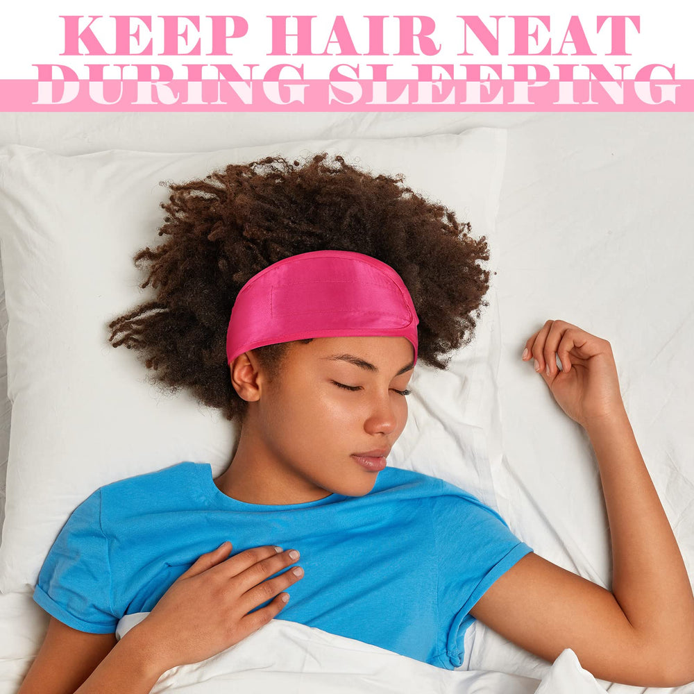 Eurzom non-slip satin wrap stays in place during sleep