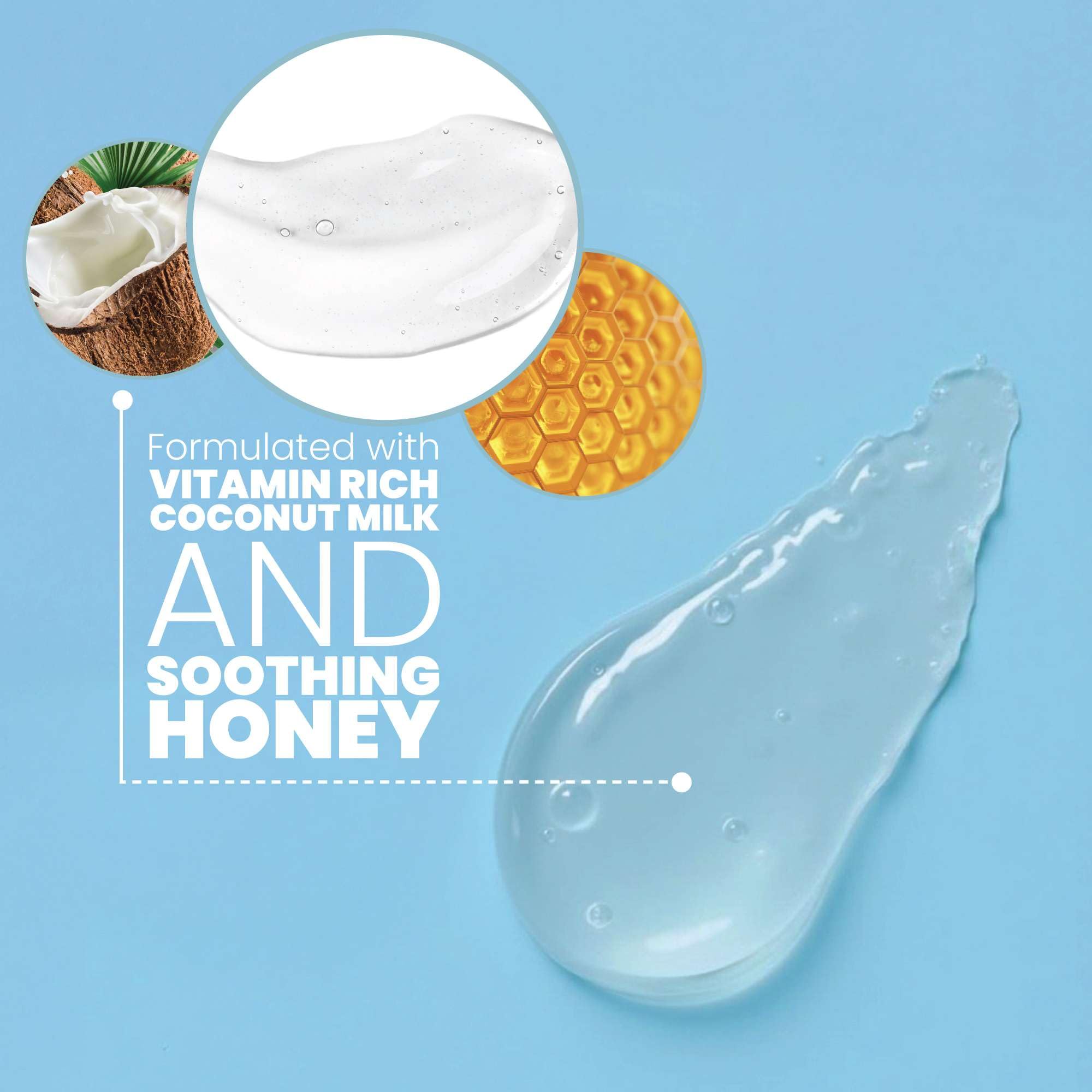 Eva Naturals Coconut and Honey Foaming Face Wash aging friendly formula supports smooth look