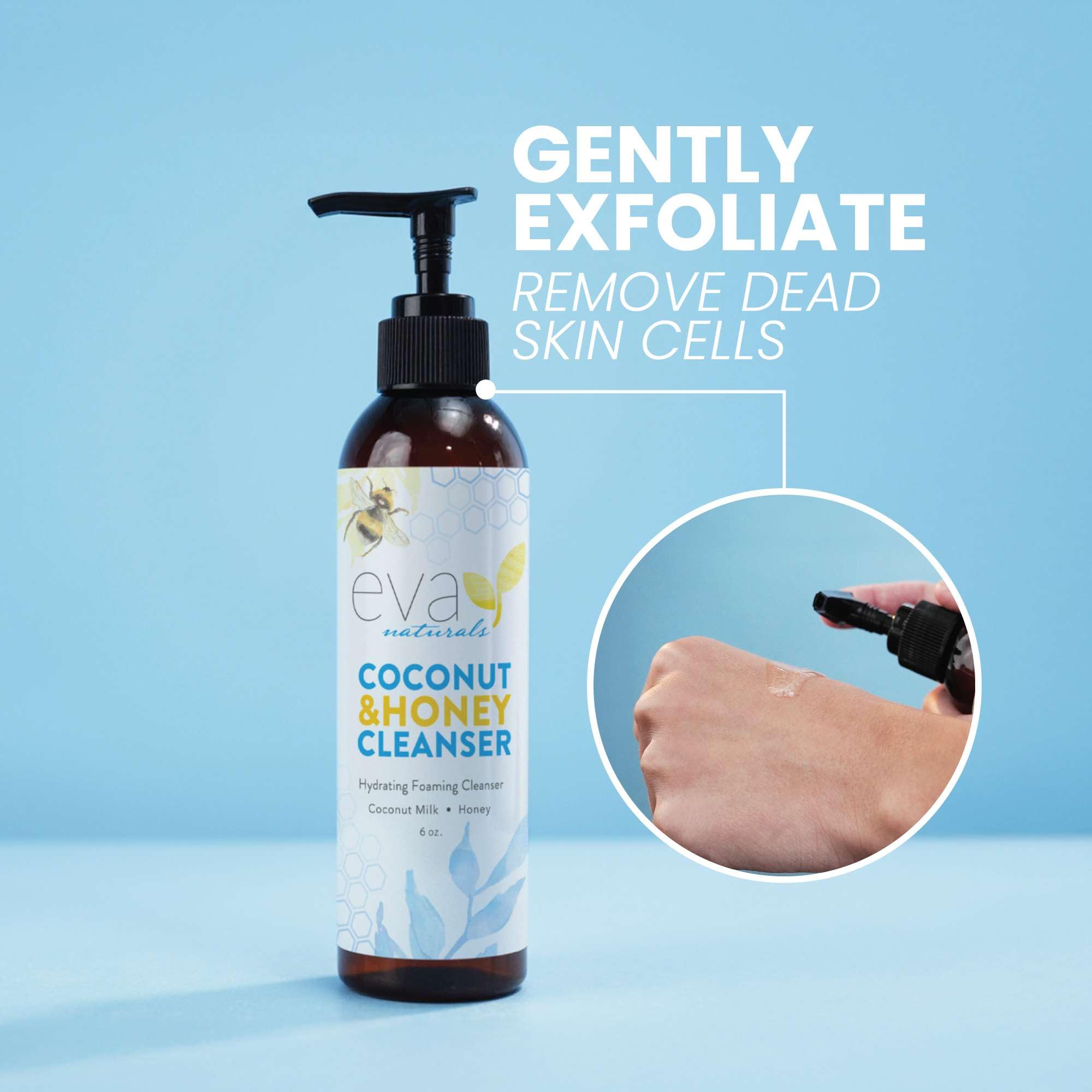 Eva Naturals Coconut and Honey Foaming Face Wash skin balance for all skin types