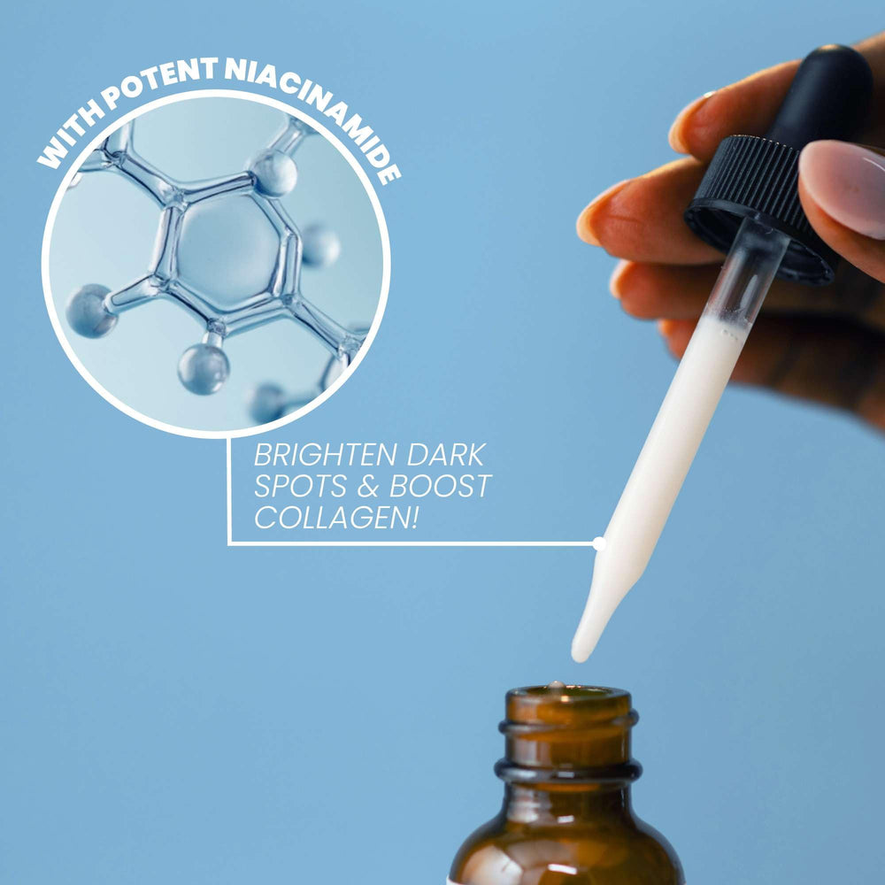 Eva Naturals hyaluronic-acid serum droplets close-up demonstrating deep hydration.