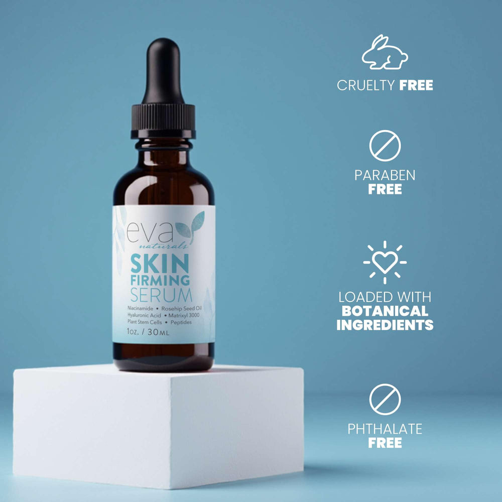 Eva Naturals USA-made label on packaging signals trusted manufacturing.