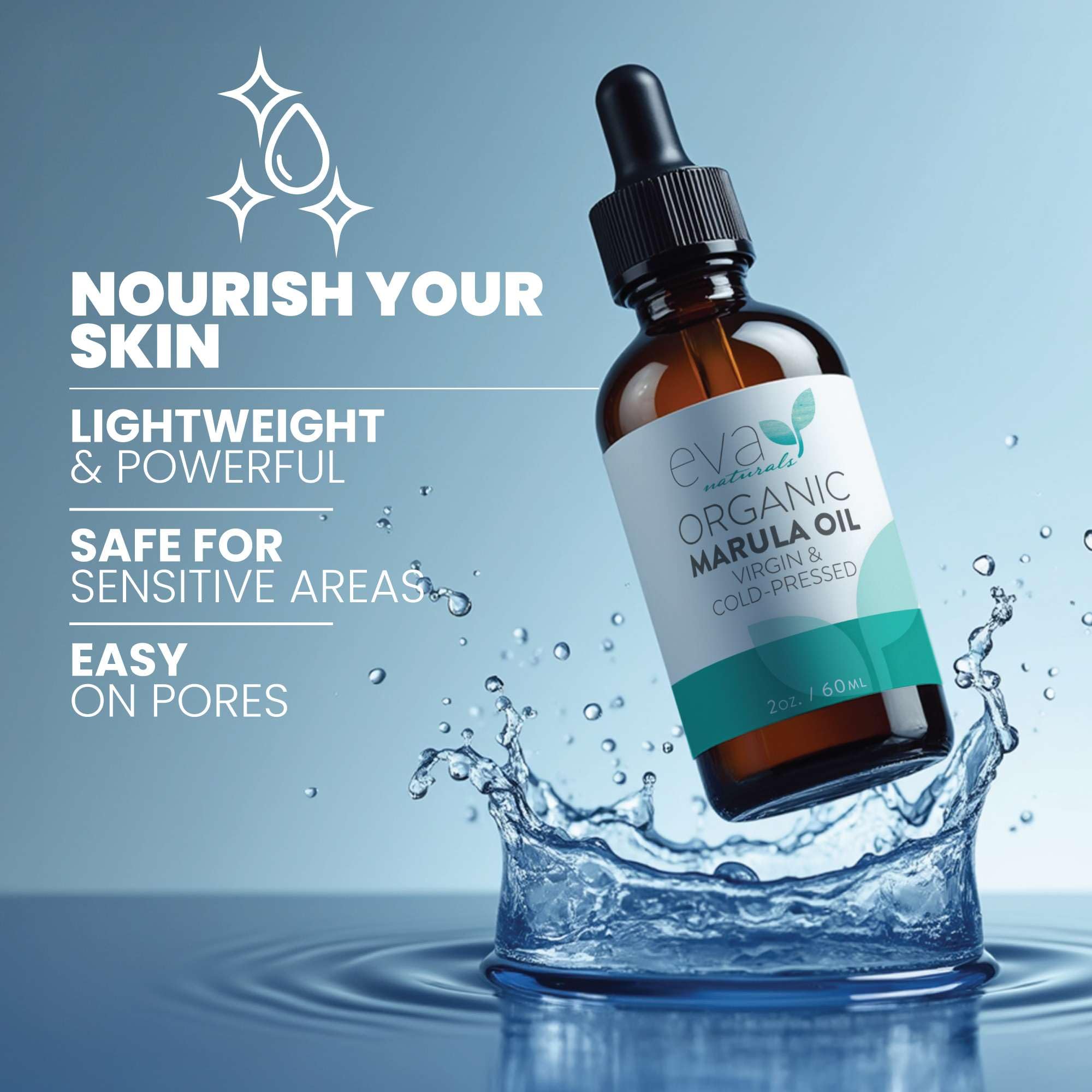 Guía suave de deslizamiento con Eva Naturals Marula para gua sha.