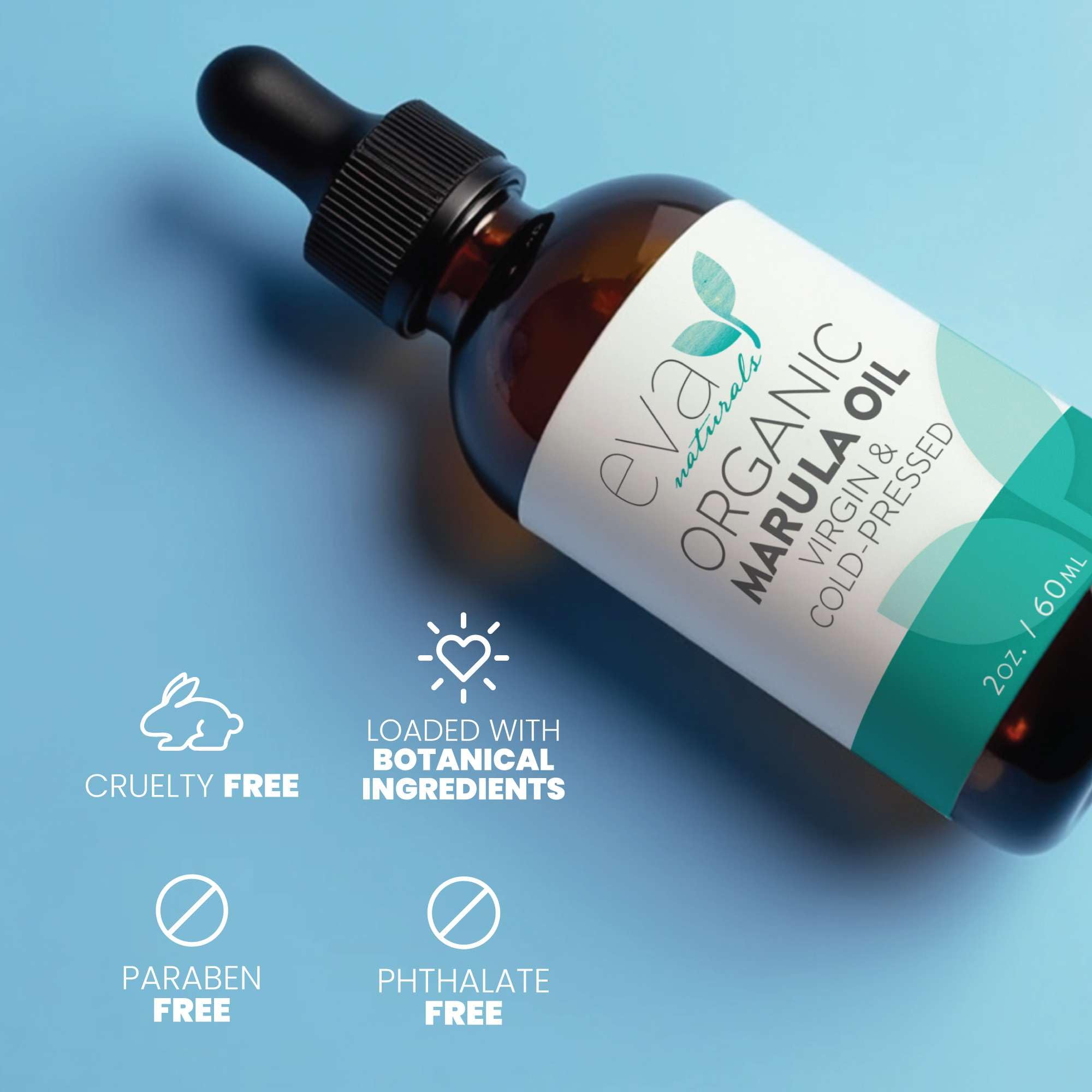 Masaje facial con aceite Eva Naturals Marula para cuidado diario.