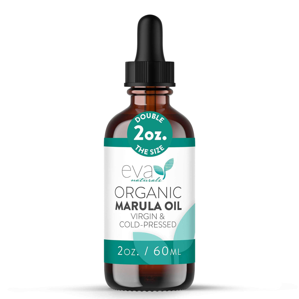 Eva Naturals Marula Oil bottle with dropper for precise application.