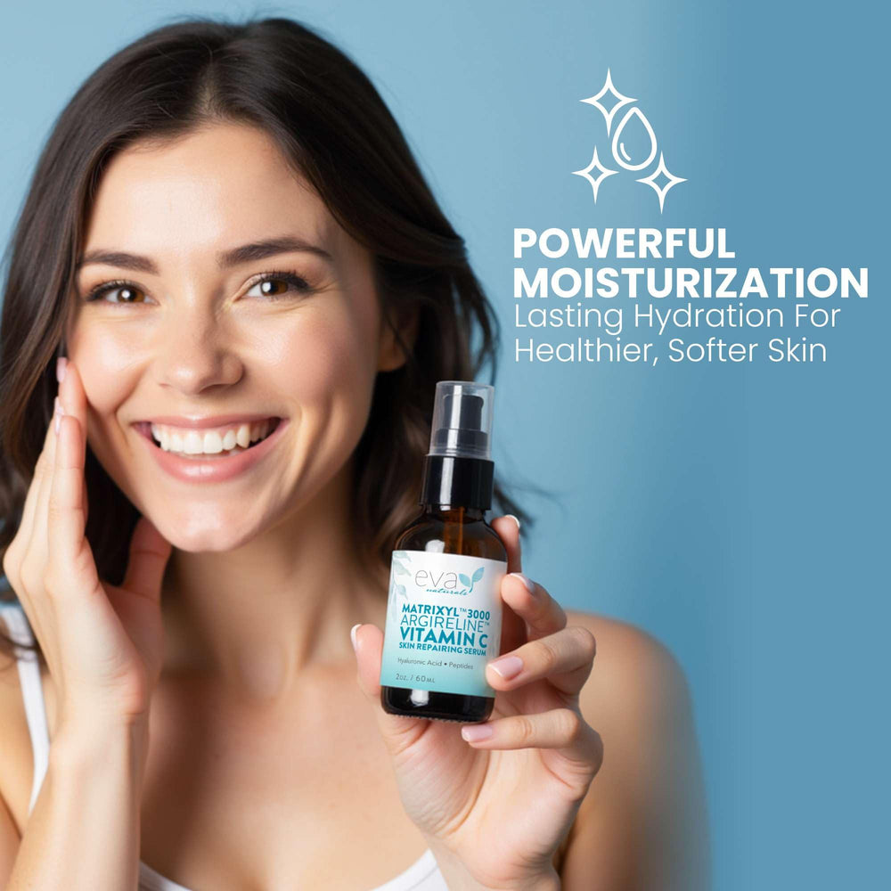 Eva Naturals serum dispensing pump ready for daily use