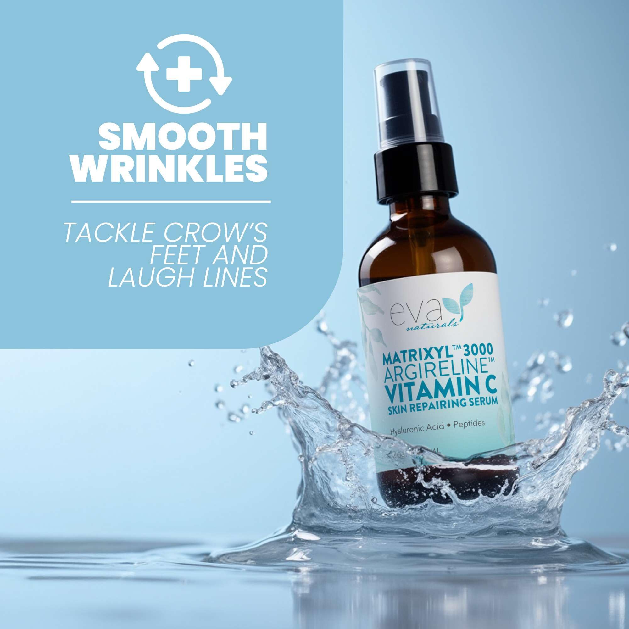 Eva Naturals serum applied under makeup for smooth base