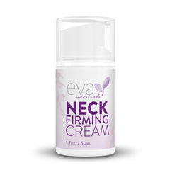  Eva Naturals Neck Firming Cream jar with rich cream for firmer neck skin hydration.