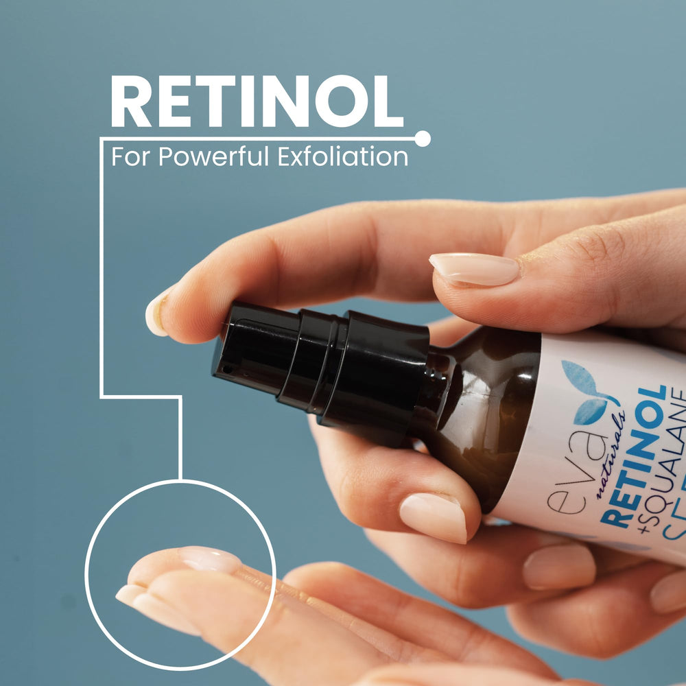 Eva Naturals serum around the eye area helps smooth and hydrate.