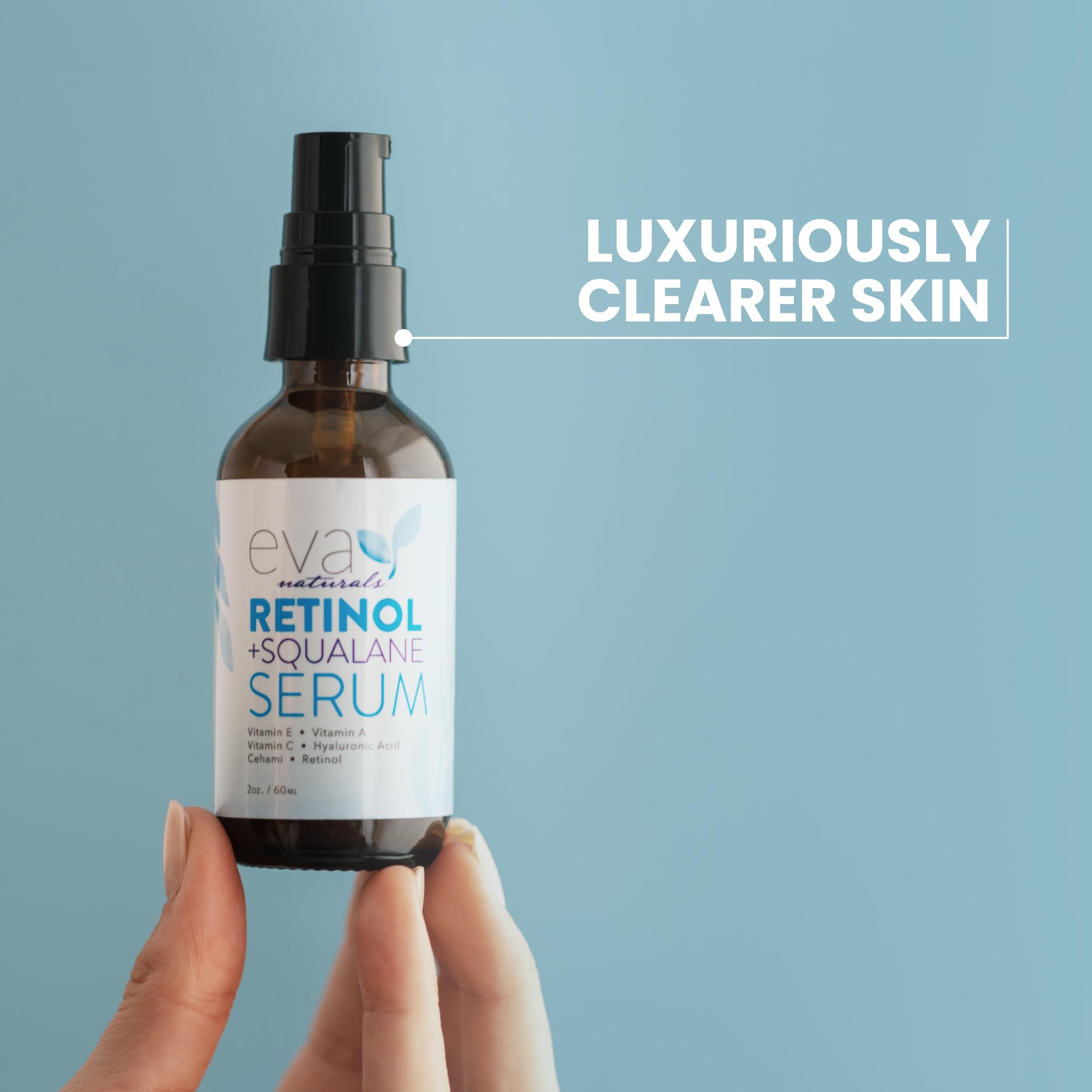 Eva Naturals serum with stabilized Vitamin C brightens and evens tone.