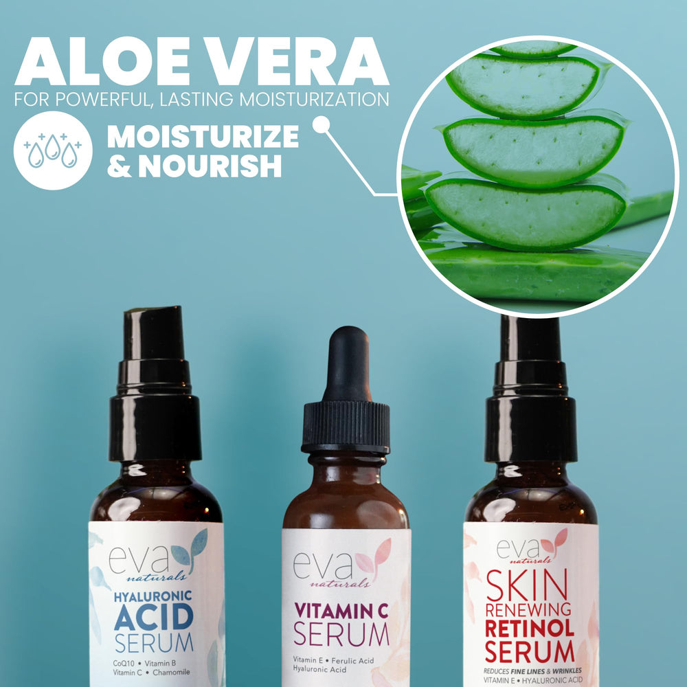 Eva Naturals Serum Set packaging display