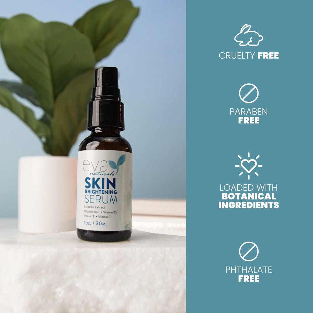 Eva Naturals serum texture on skin shows fast absorption and non-greasy finish.