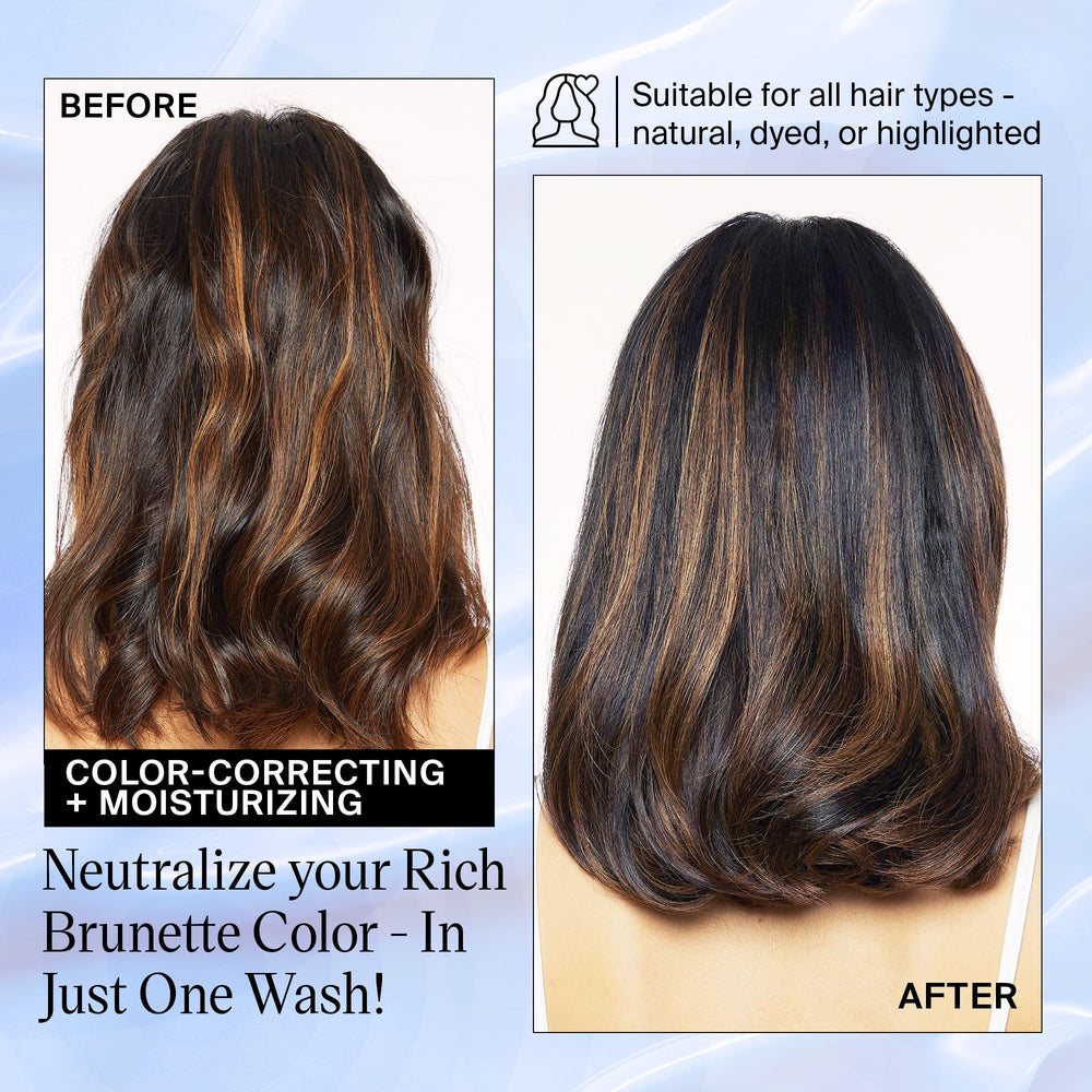 Spirulina and Juniper Berry nourish each strand in Brass to Sass shampoo