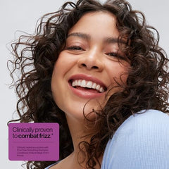 Eva NYC frizz-fixer shampoo lather closeup illustrates gentle cleansing and smoothing