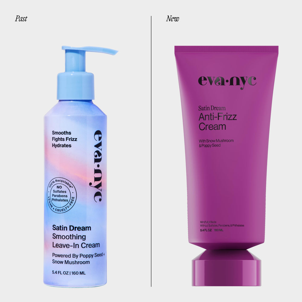 Eva NYC hair cream softening strands closeup shot