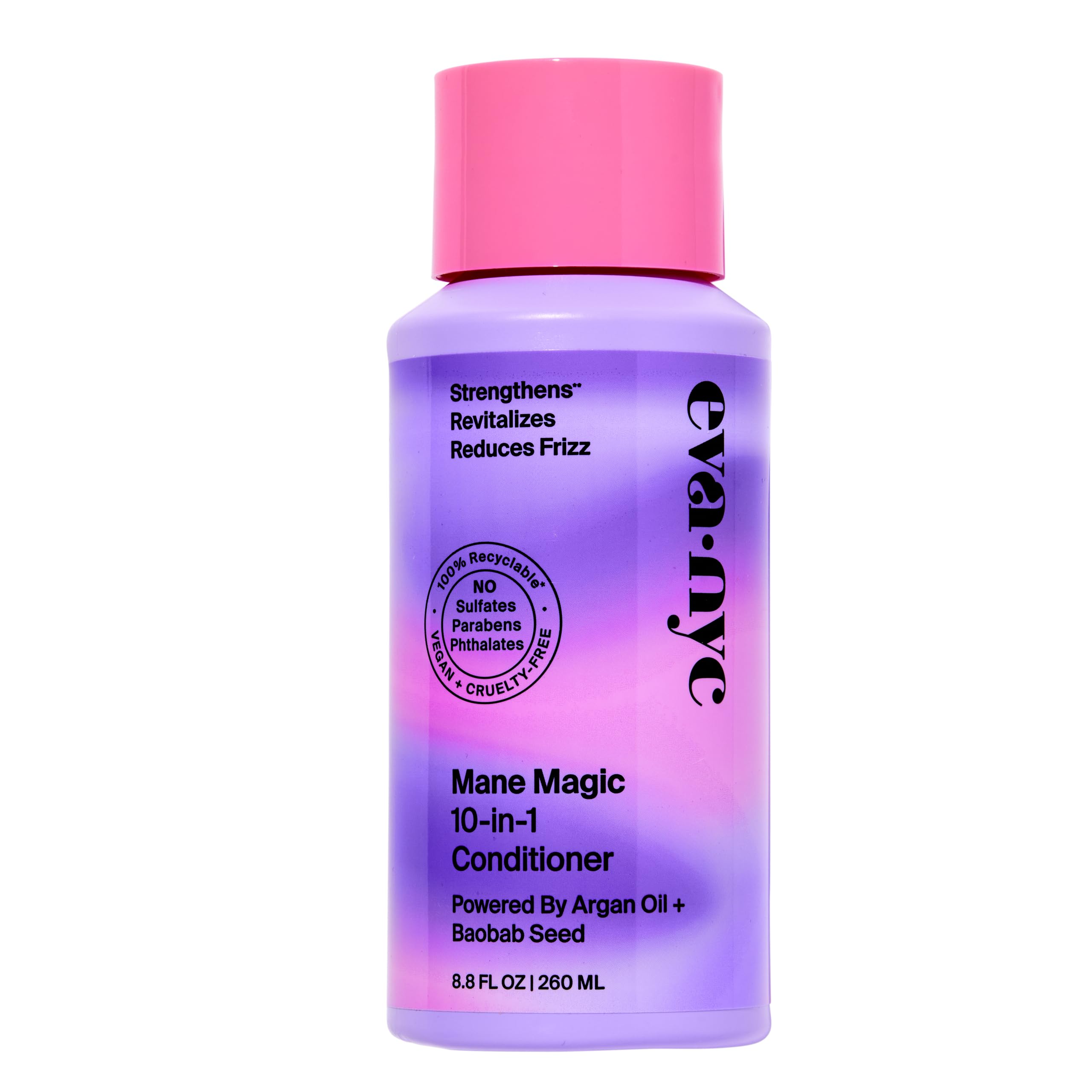 Eva NYC Mane Magic 10-in-1 bottle close-up for deep hydration