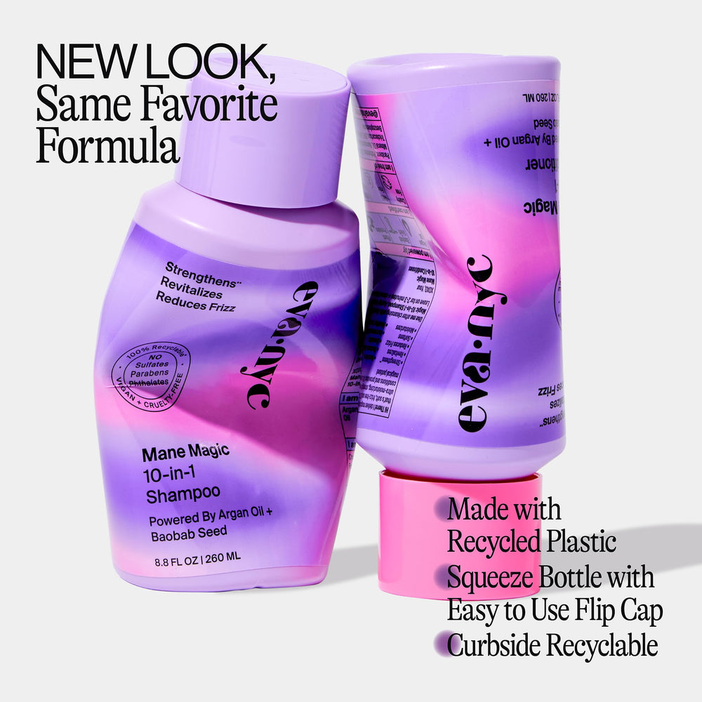 Uso diario recomendado de Mane Magic 10-en-1 para revitalizar cabello.
