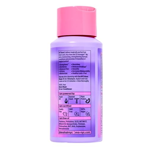 Eva NYC Mane Magic applies to hair for detangling and manageability