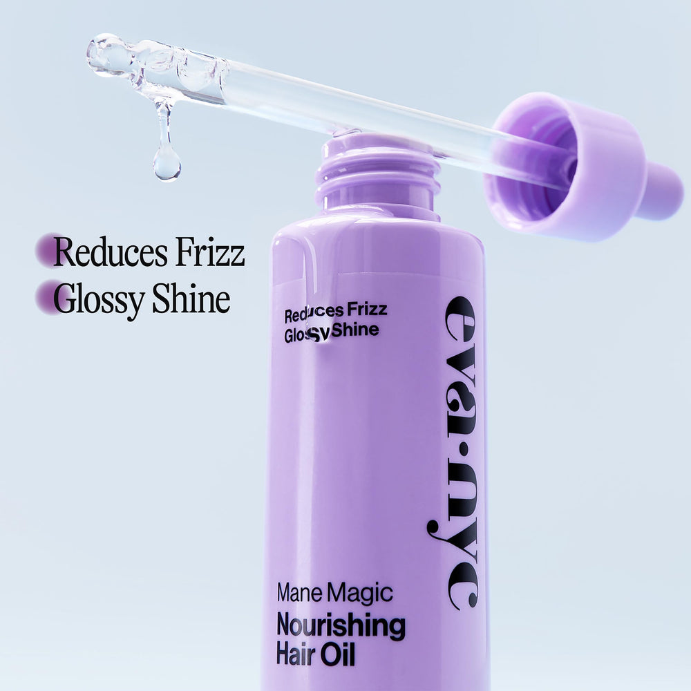 EVA NYC Mane Magic Nourishing Hair Oil travel-friendly bottle ideal for on-the-go shine