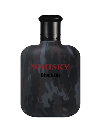 EVAFLORPARIS Whisky Black OP camouflage bottle highlighting rugged style