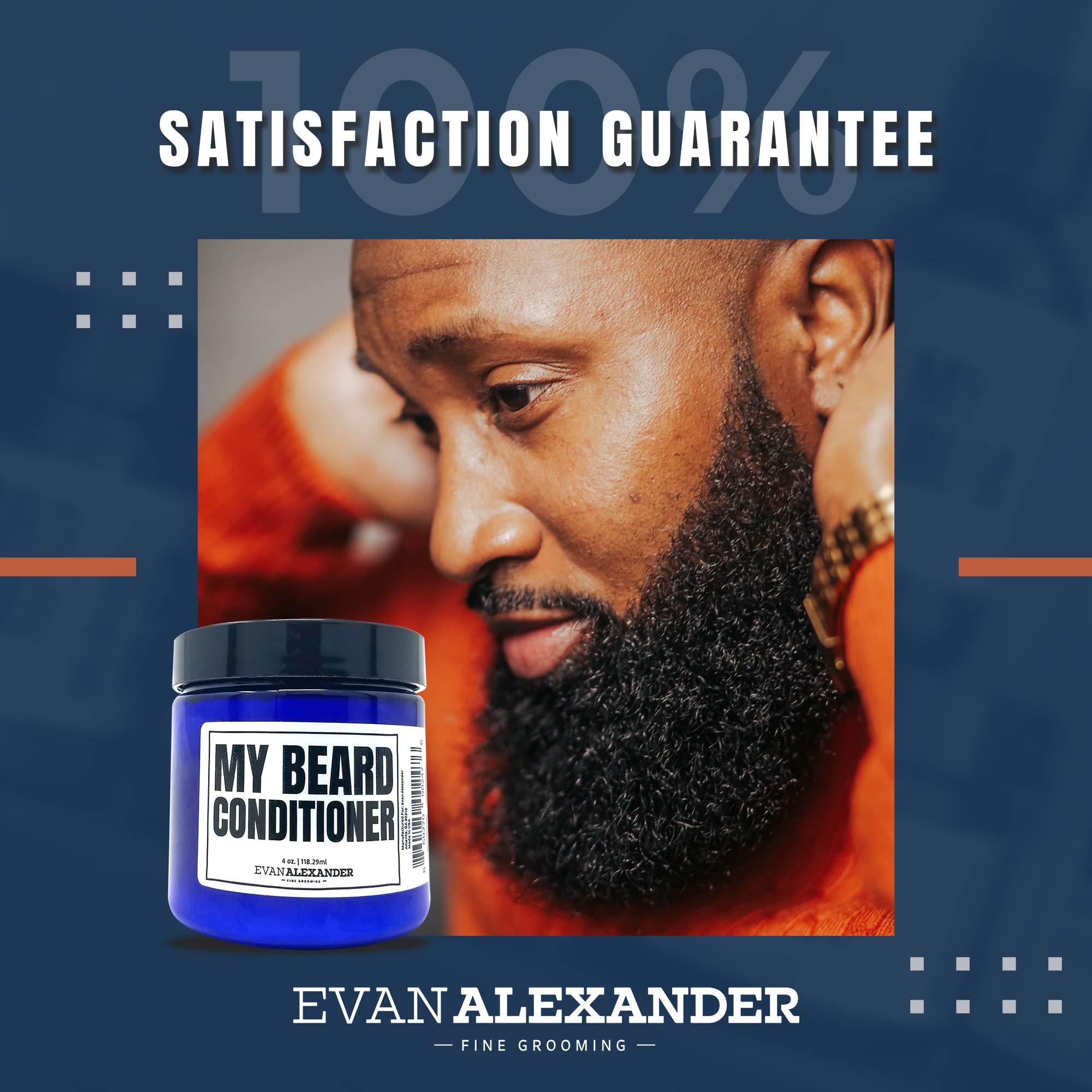 Evan Alexander Grooming 4 oz packaging showcases compact beard care kit.