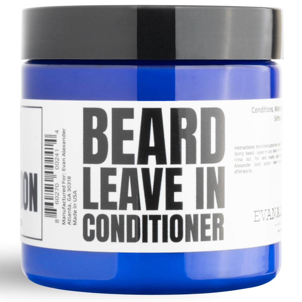 Evan Alexander application scene shows quick, frizz-taming beard care