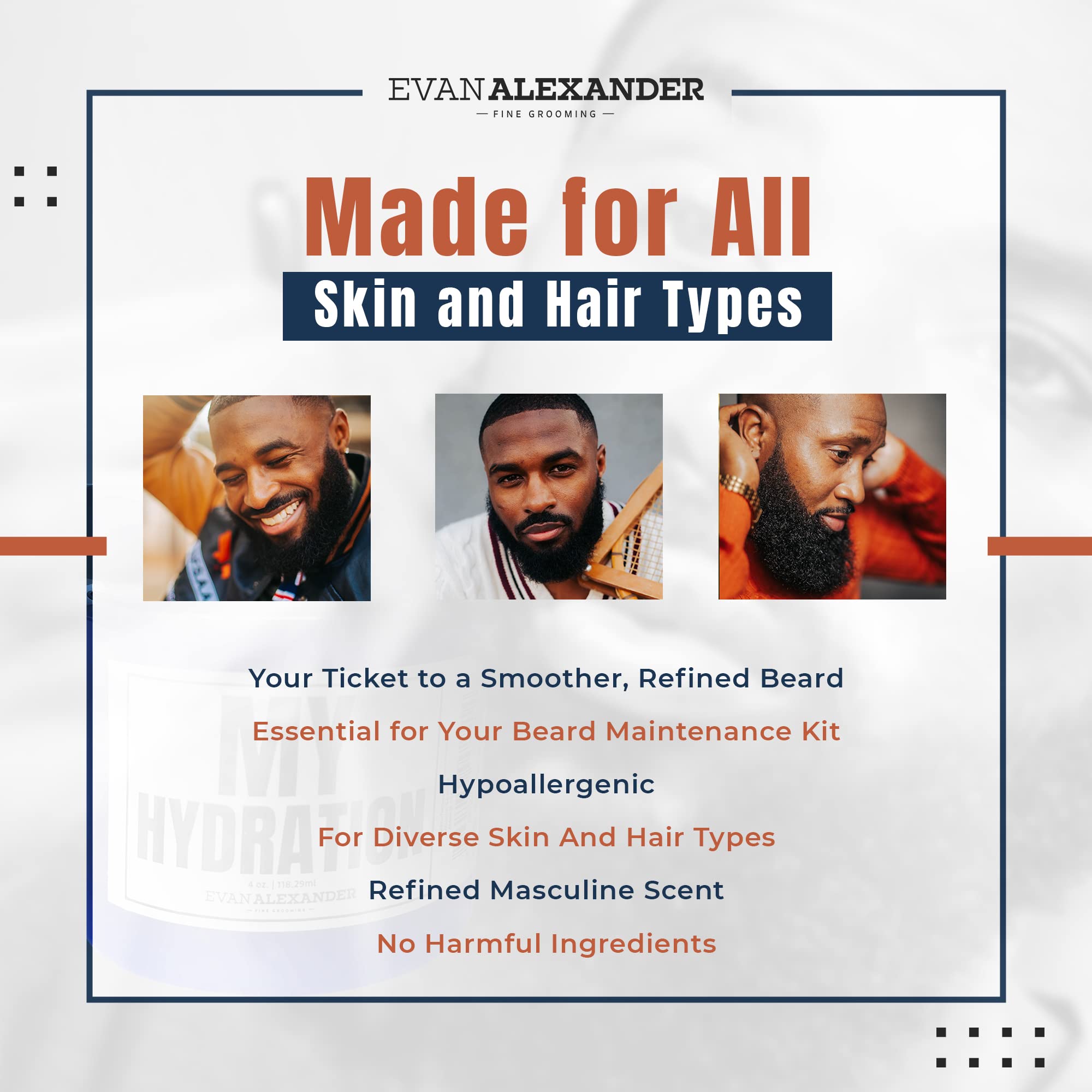 Vitamin E and omega fatty acids nourish the beard