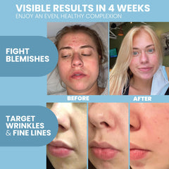 Eva Naturals retinol serum application pump demonstrates easy daily usage.