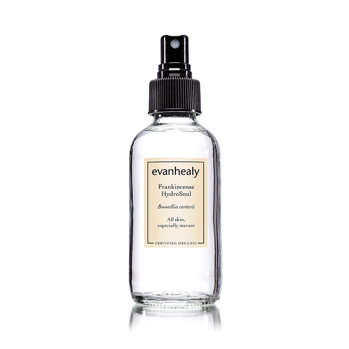evanhealy Frankincense HydroSoul bottle — alcohol-free toner delivering gentle hydration