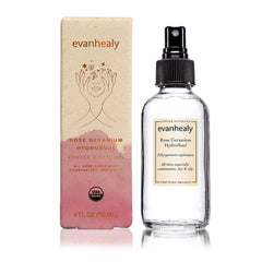 Evanhealy Rose Geranium HydroSoul copper still emphasizes pure hydrosol produced for sensitive skin.
