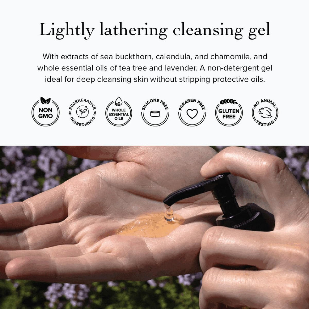 evanhealy Tea Tree Gel Cleanser tea-tree-oil highlights calming, balancing cleansing action