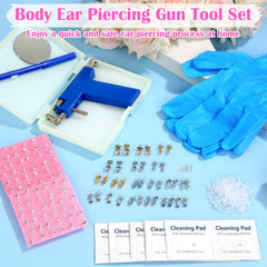Evatage piercing-studs pack offers varied sizes and finishes.