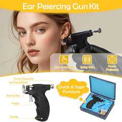 Evatage stainless-steel stud earrings—durable, hygienic piercings for confident at-home practice.