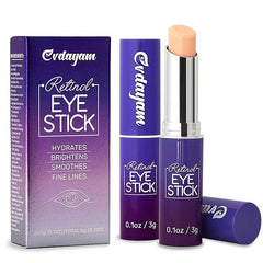 Evdayam eye cream stick twin-pack demonstrates easy application for quick brightening.