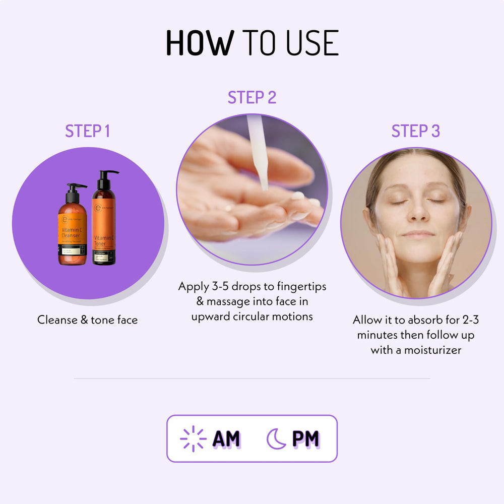 Eve Hansen Hyaluronic Acid Serum applied near eyes for refreshing feel.