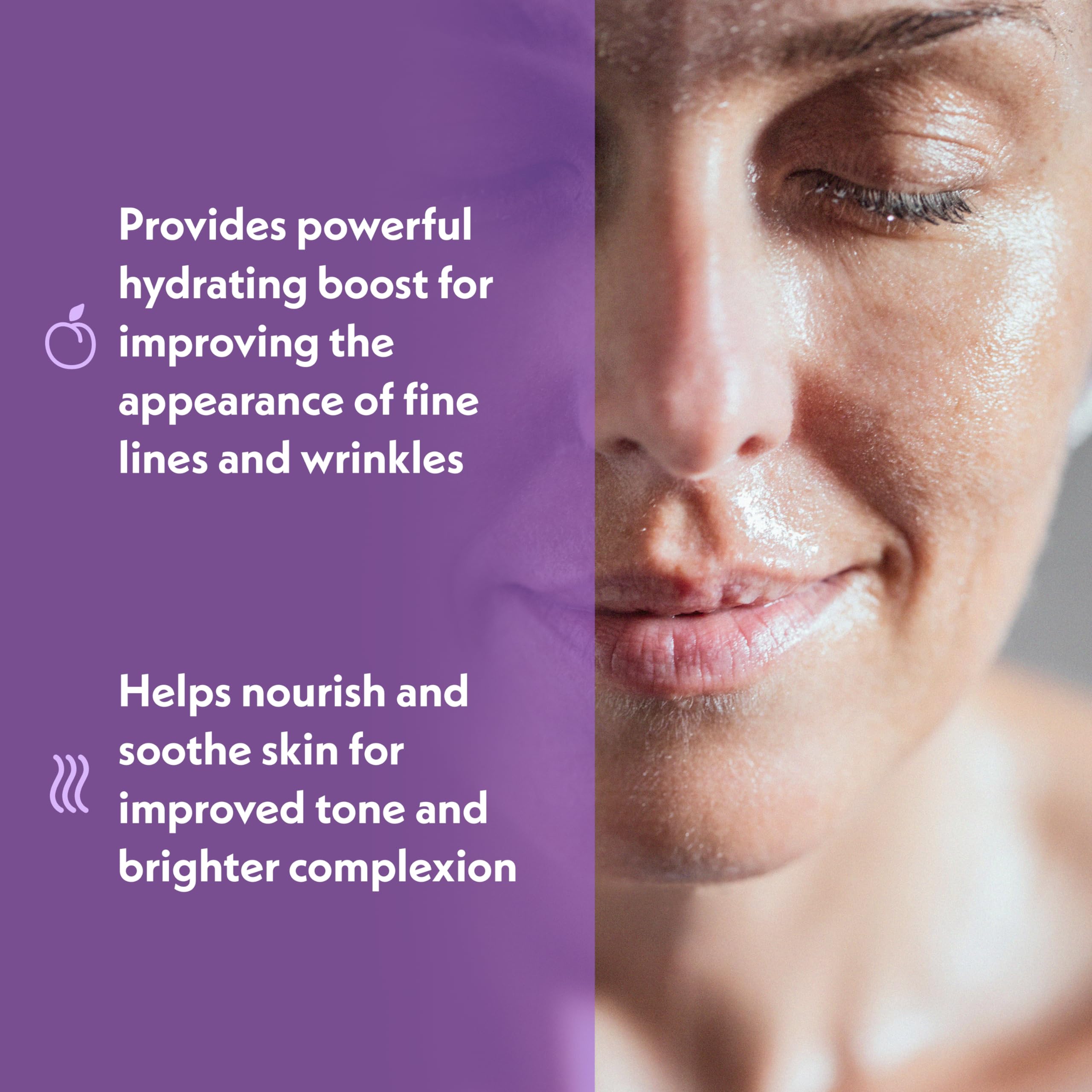 Eve Hansen Hyaluronic Acid Serum ingredients panel highlights clean vegan formula.