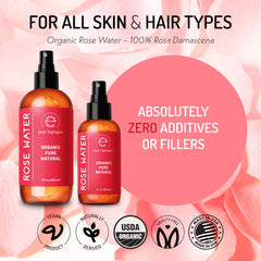 Eve Hansen Rose Water Spray on face during toner application for glow.
