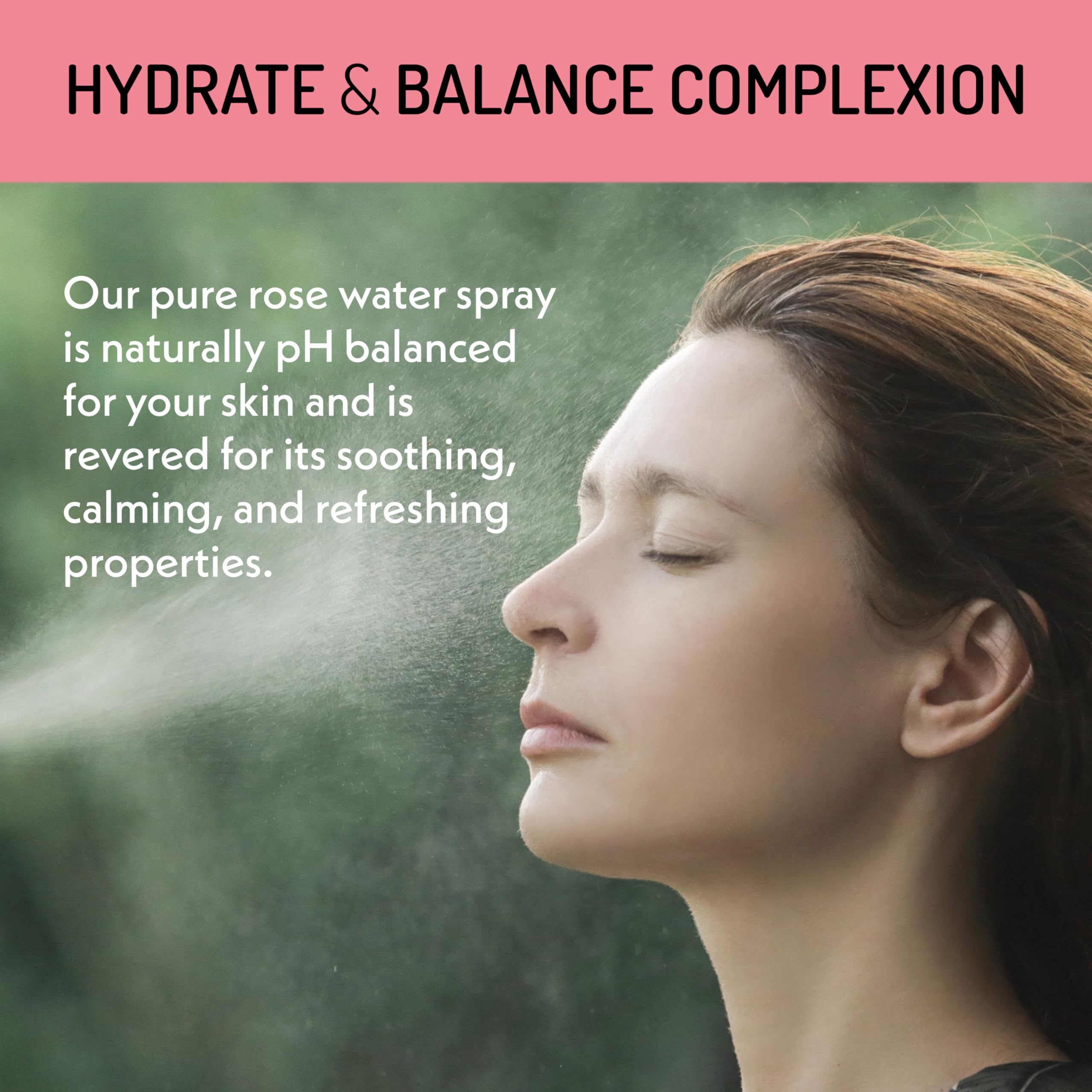 Eve Hansen Rose Water applied to neck to soothe redness and irritation.