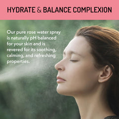 Eve Hansen Rose Water applied to neck to soothe redness and irritation.