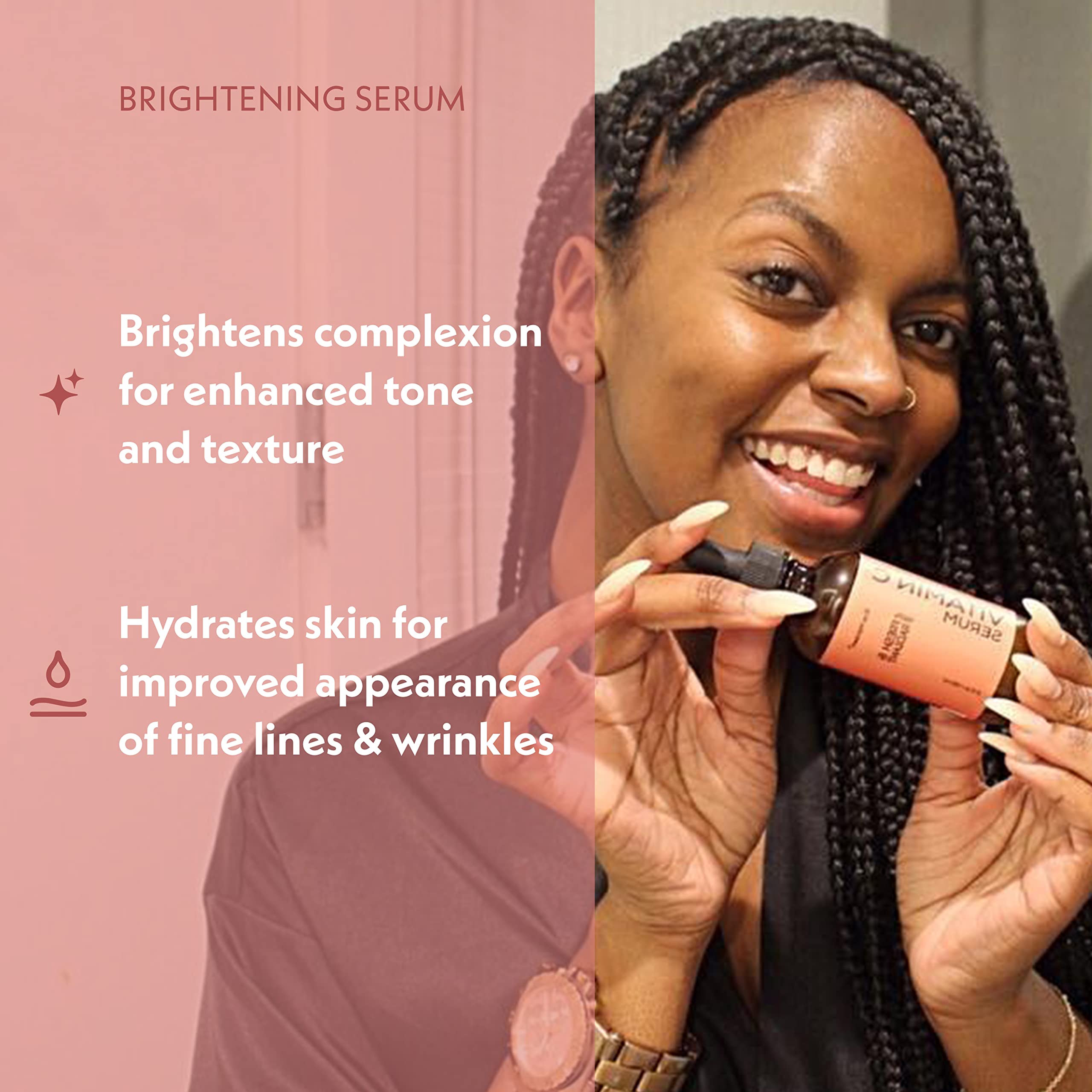 Eve Hansen serum texture close-up showing lightweight, fast-absorbing formula.