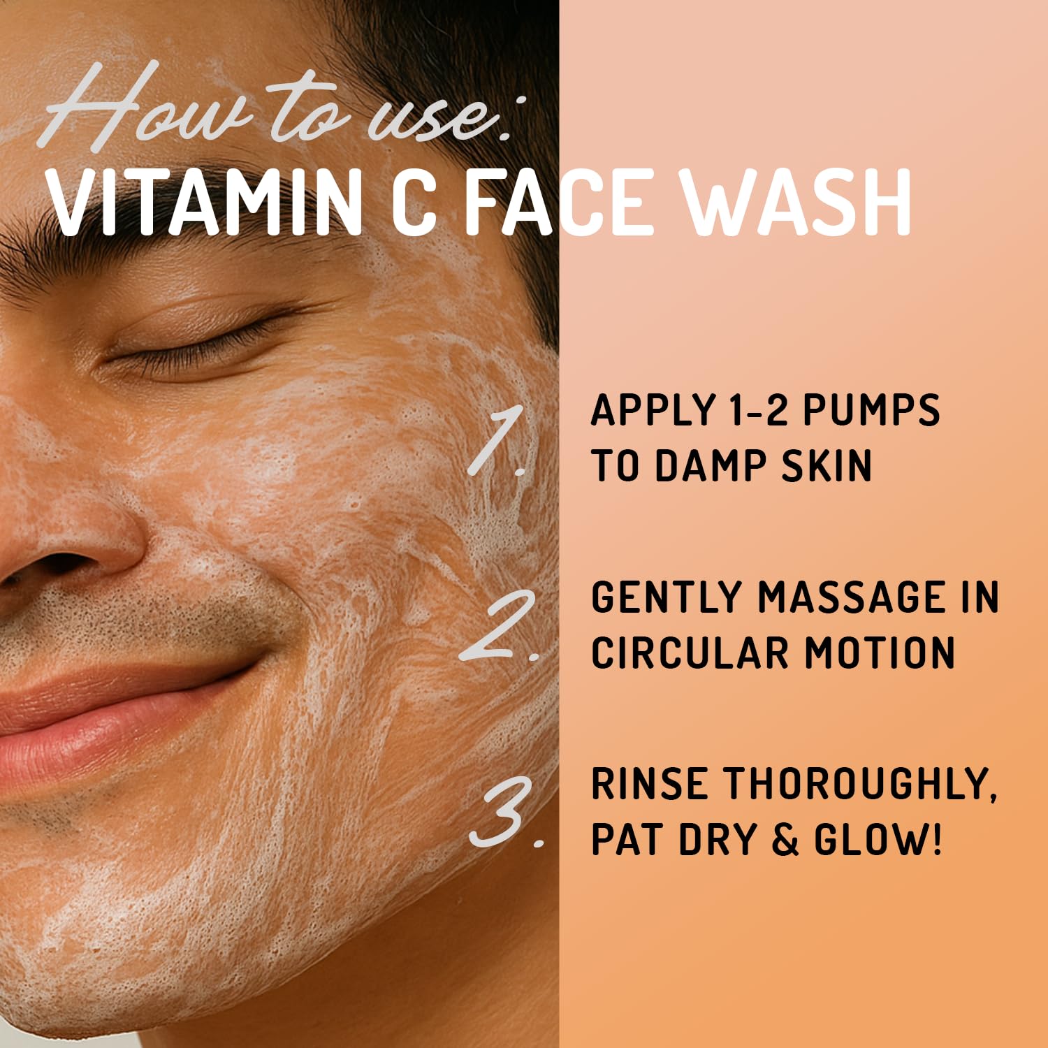 Eve Hansen Vitamin C Cleanser ginseng essence depicts revitalizing daily use