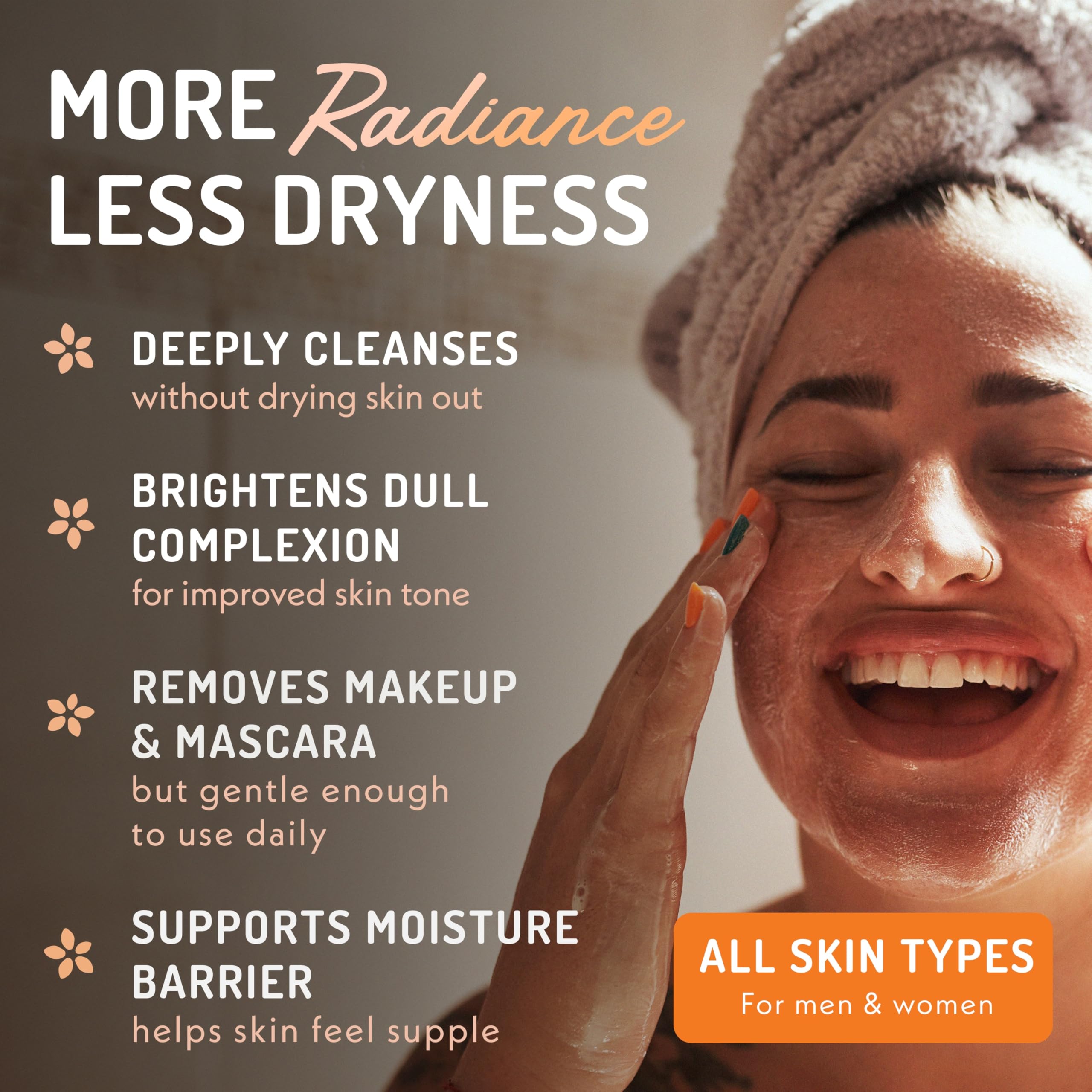 Eve Hansen Vitamin C Cleanser pump top ready for quick, easy application