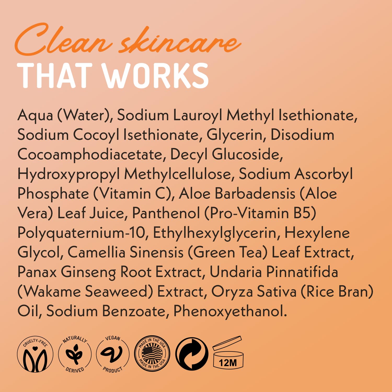 Eve Hansen Vitamin C Cleanser shelf-ready shot implies easy integration into routines