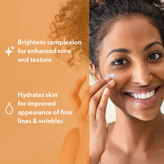 Eve Hansen Vitamin C Night Cream on neck for targeted hydration