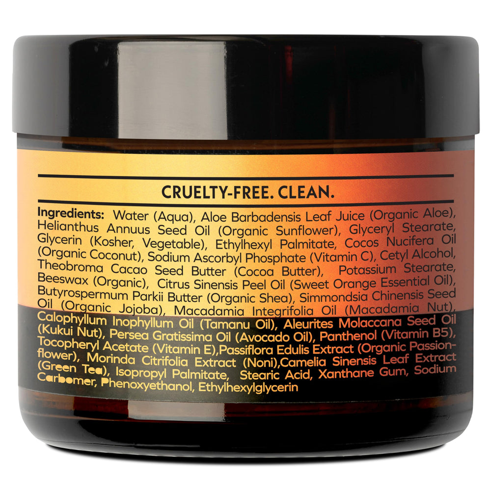 Fresh-faced look after applying Eve Hansen Vitamin C Night Cream